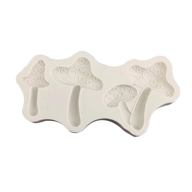 652F Fondant Moulds Chocolate Molds Mushroom Shaped Silicone Material for Kitchen