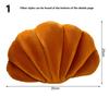 Pillow Cushion Soft Textured Vibrant Color Shell-Shaped Stuffed Throw Pillow Soft Wear Resistant High Elasticity Floor Cushion