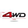Lettere Metalliche 3D Logo 4WD Emblema Adesivo Posteriore Bagagliaio Auto Decalcomania Laterale Parafango Badge 4WD Accessori