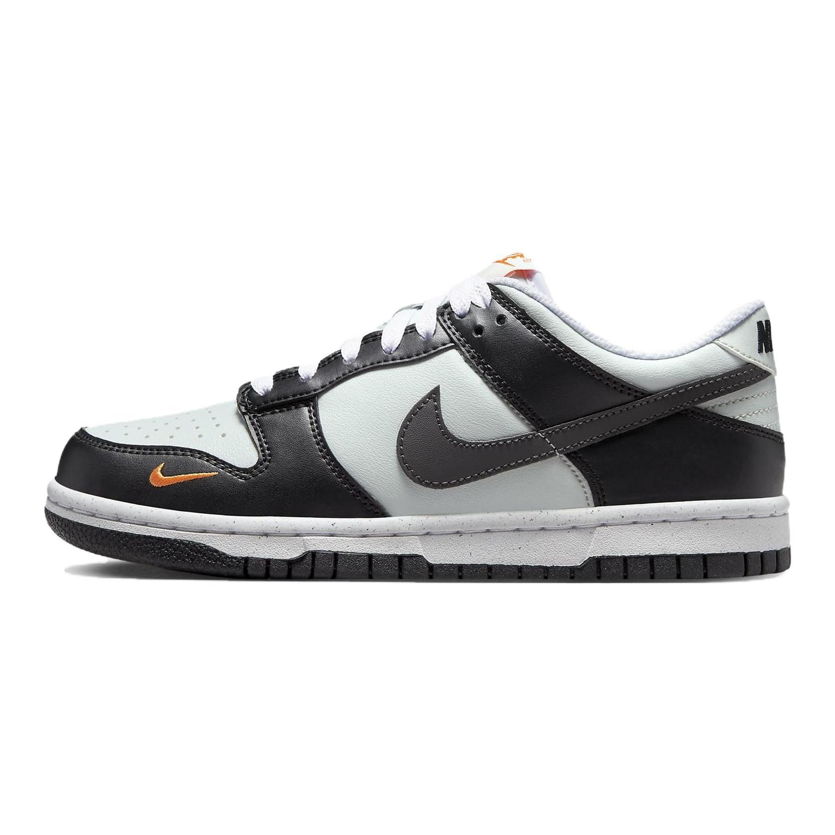 (GS) Nike Dunk Low Black Bright Mandarin Kids FN7784-001 EU 37.5