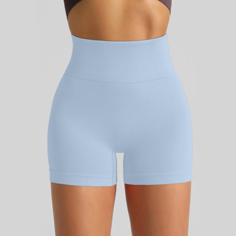 High-Waisted Seamless Yoga Shorts Women Butt-Lifting 3/4 Length Running Gym Leggings Quick-Dry Stretchy Workout Pants