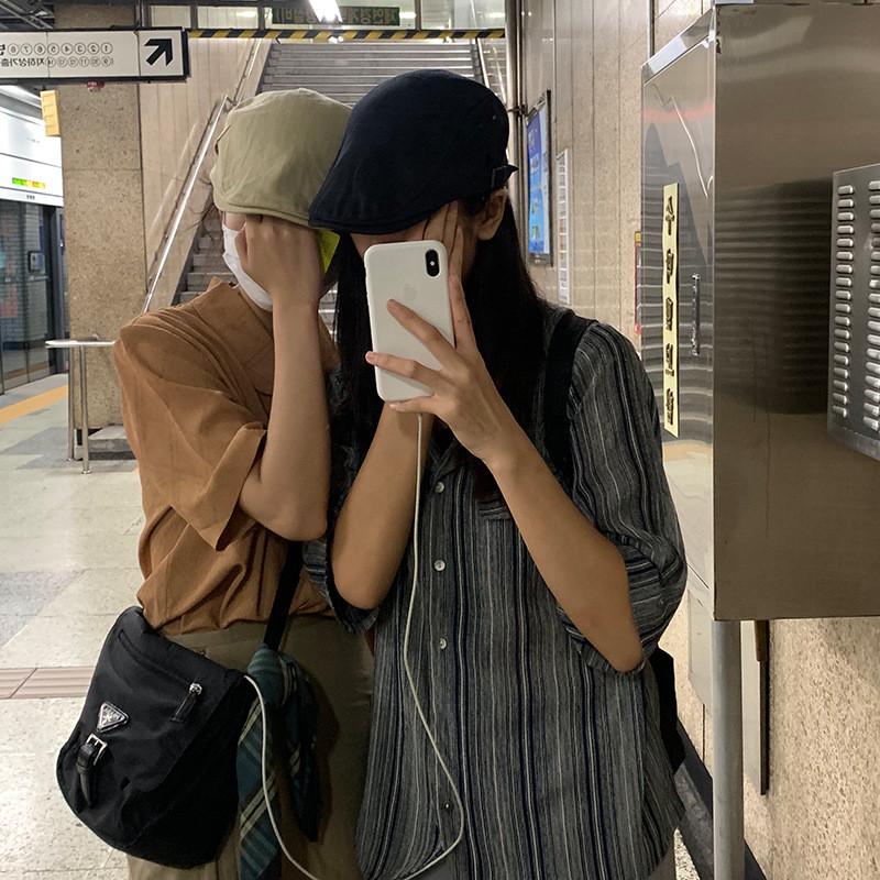 Casual Womens Chic Beret Hat Cotton Satin Vintage Style For All Seasons Black In