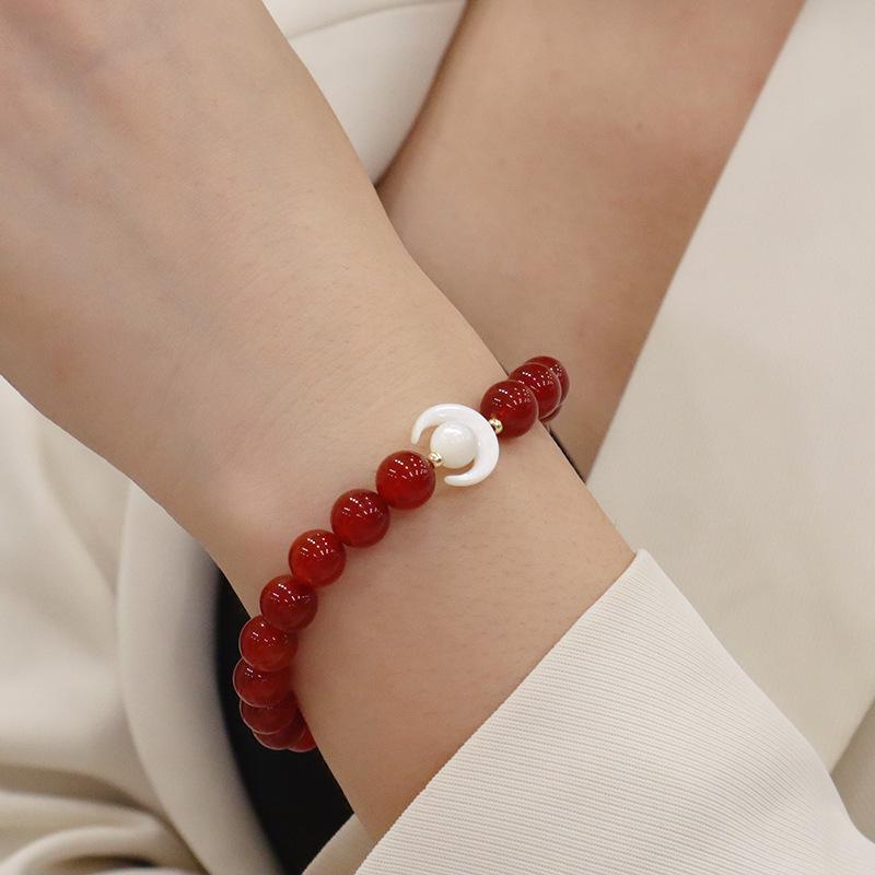 Natural Agate Bracelet Jewelry Retrofashion Women Daily Jewelry Gift