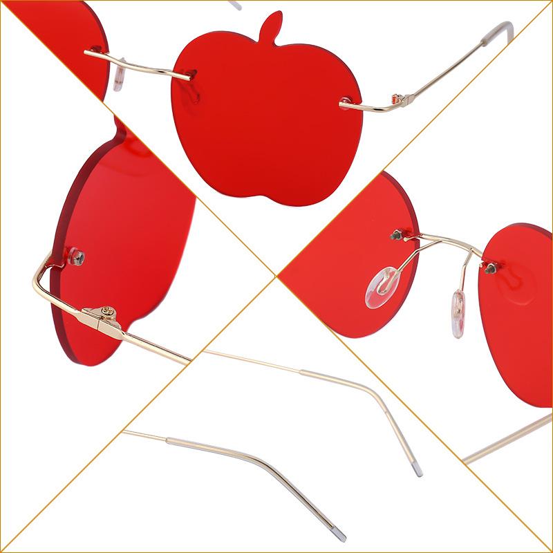 Personalized Sunglasses Ladies Rimless Apple Sunglasses Women'S Tide Party Ball Funny Sunglasses Shades