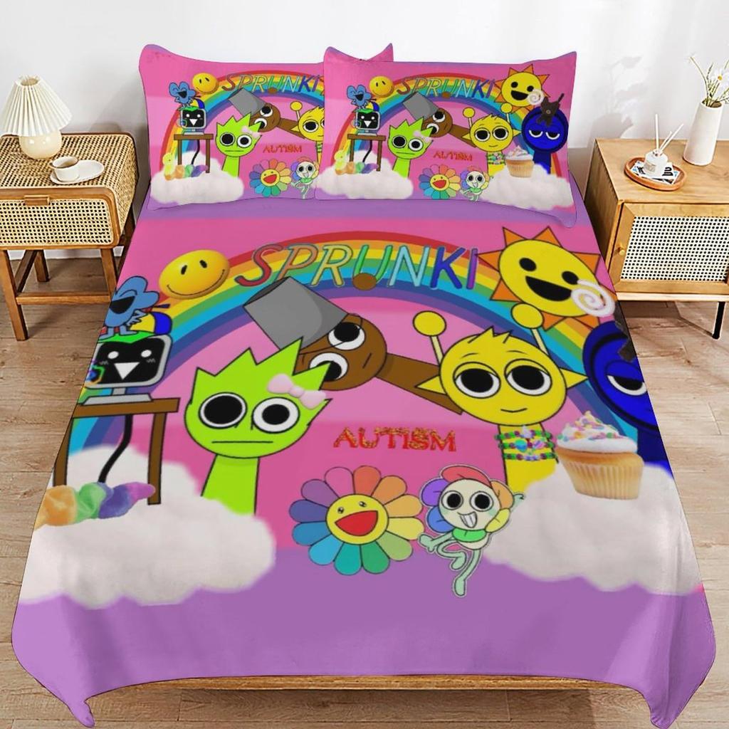 Game Rhythm Box Duvet Set Children And Adolescents Bedroom Decoration Bedding Three-Piece Set