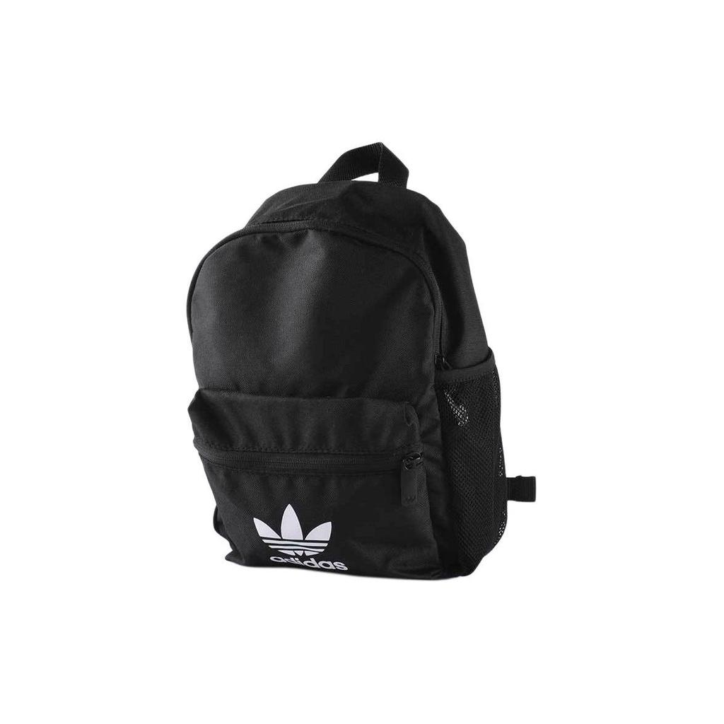Adidas Originals Trefoil BP Inf Solid Color Simple Large Capacity Sports Zipper Backpack Men Backpack Black FM3265