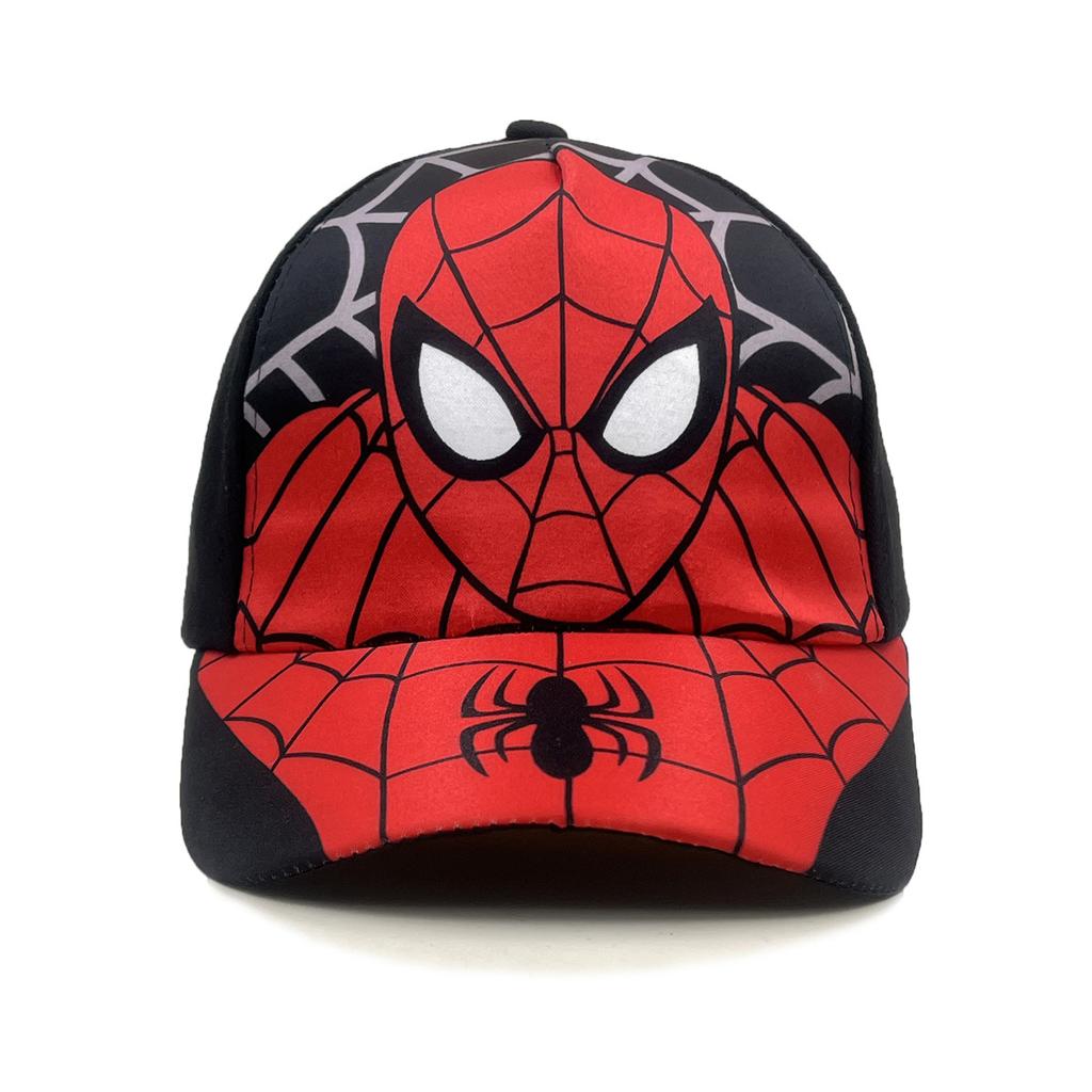 New Spider Cartoon Peripheral Printing Children's Baseball Cap Wide Brim Spring and Summer Cartoon Sun Hat