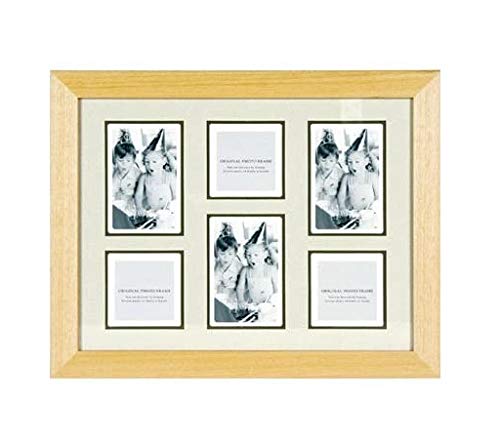 A.P.J. Plain Family Photo Frame with Mat, Natural, Taishi