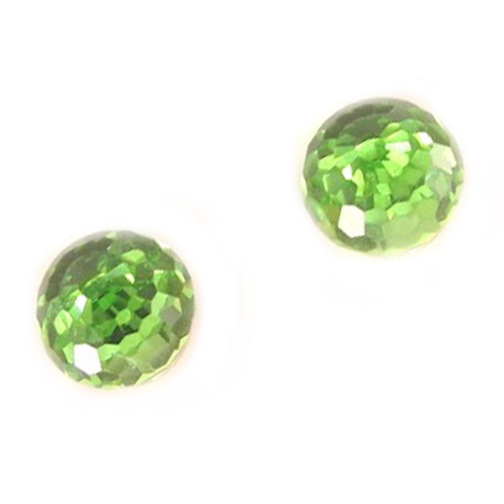 Les Trésors De Lily [C4982] - Silber BO 'Crystal Balls' Grün