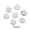 50pcs Stainless Steel Small End Tail Charm Pendant Necklace Extender Chain Charms for DIY Jewelry Making Crafts Accessories