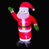1.2-3m Outdoor Christmas Inflatable Gas Mold With Led Light Santa Claus Wave Restaurant And Mall Welcome Decoration New Year