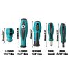 1/4'' 4mm Hex 5mm Round Screwdriver Handle Magnetic Screw Driver Bits Holder Adapter For Screwdriver Bit Socket Wrench Tool