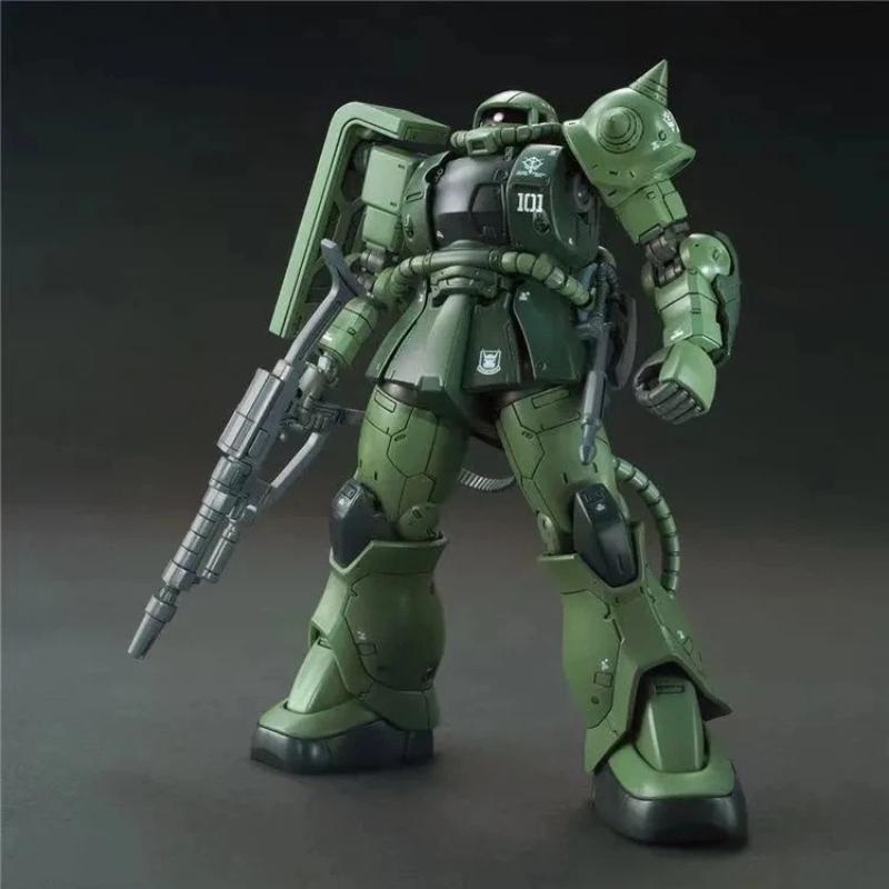 HG Gto 1/144 Kit de Modelo de Ensamblaje Figuras de Acción Ms-06c-6 Zaku Juguetes de Plástico Modelo Adorno de Escritorio Sorpresa para Niño Regalo Coleccionable