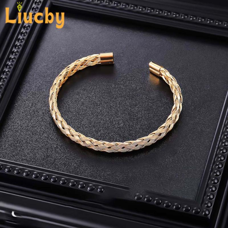 Jewelry Sets Titanium Steel Bracelet Wristband Crown Layered Bracelet Fashionable Light Luxury Accessory Half Chain Wholesale