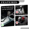 Partuto 1 Set 10cm Universal Shift Knobs - Car Gear Shift Knob with 2