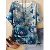 3D-gedrucktes Sommer-Mode-Damen-T-Shirt ist atmungsaktiv, trendy, vielseitig, lässig