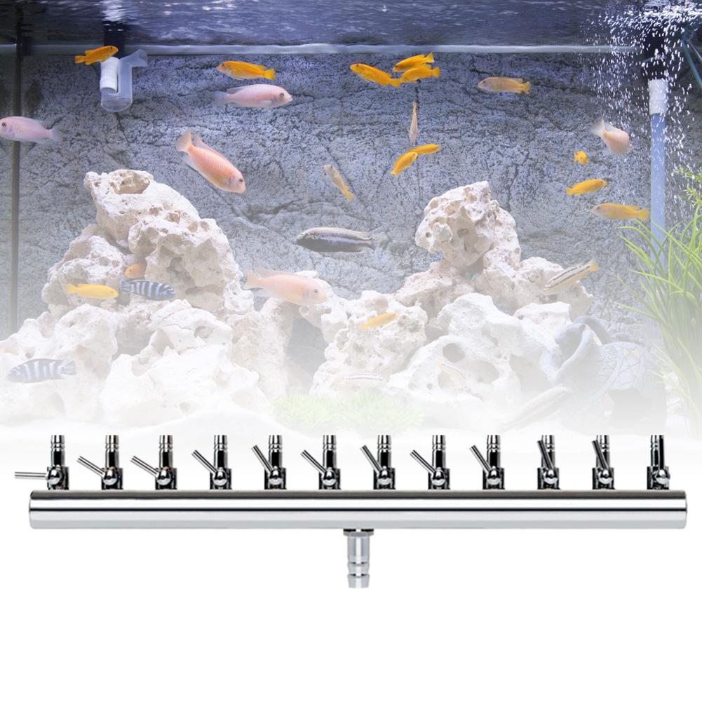 Control Lever Valve Air Valve Stainless Steel Fish Tank Air Flow Distributor Splitter Oxygen Pump Accessories