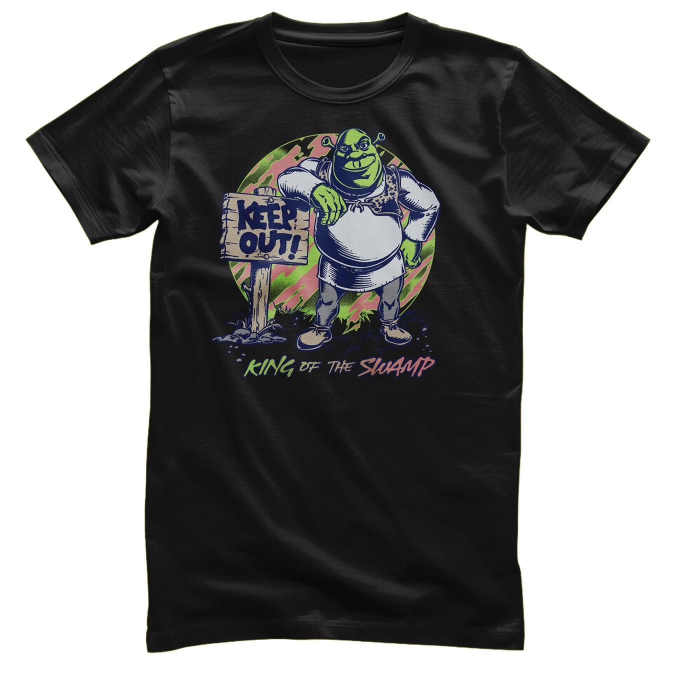 Officially Licensed Shrek KEEP OUT King Of The Swamp Mens T-Shirt XXL