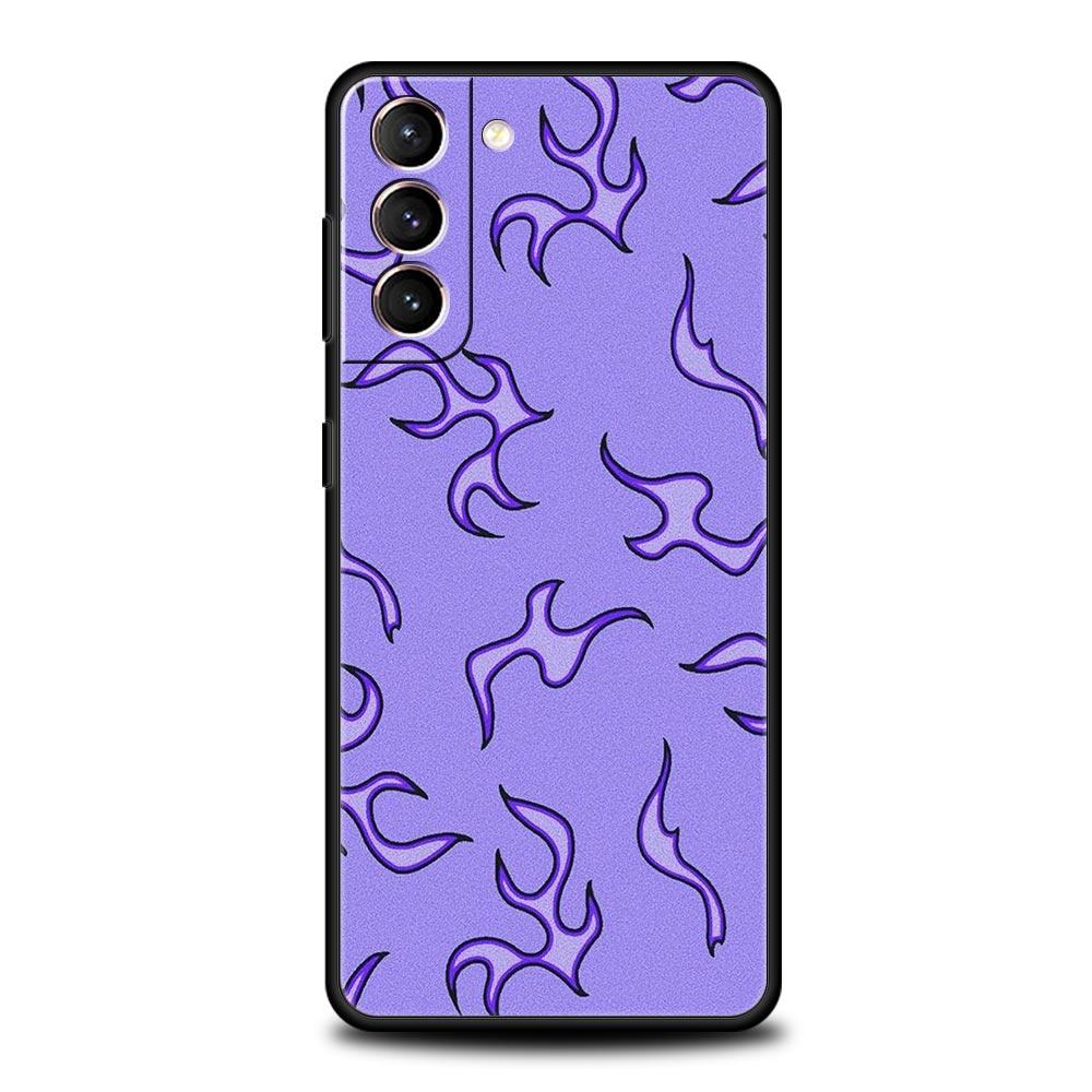 Infinity On Purple Phone Case For Samsung Galaxy S23 Ultra S22 S21 S20 FE 5G S10 S10E S9 S8 Plus Note 20 Silicone Cover Bumper
