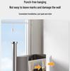 Magnetic Storage Rack for Kitchen Refrigerator - Punch-Free Enamel Board and Fresh-Keeping Film Holder