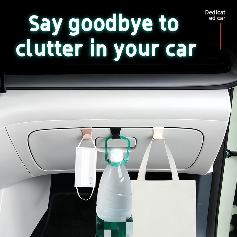 4PCS Car Glove Box Hook Universal Electric Vehicle Interior Organizer Hook Multicolor Plastic Storage Hook