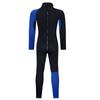 Unisex 3mm Neoprene Wetsuit Full Body Mock Neck Long Sleeve Back Zipper Color Block Swimwear