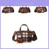 Stylish Retro Plaid Crossbody Bag For Kids Lightweight Fashionable And Practical Design