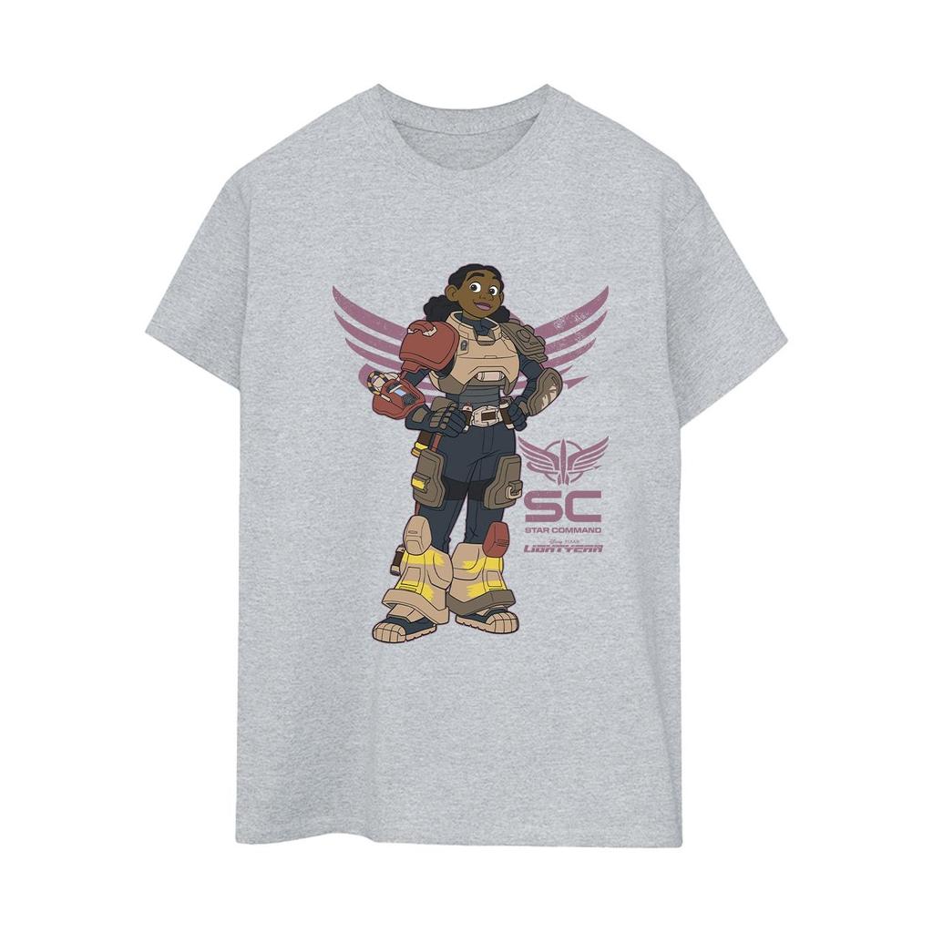 Disney Womens/Ladies Lightyear Izzy Star Command Cotton Boyfriend T-Shirt