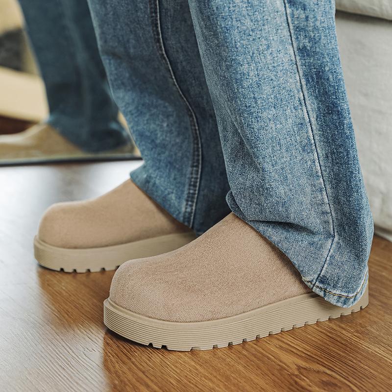 2026 Platform Open Back Casual Shoes Half Shoes for Men Mules Thick Bottom Loafers Slippers Backless Slides Sandal Slip On Flats