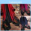 Palton elegant de damă vintage cu imprimeu floral și mâneci lungi, cu design elegant cu franjuri, pentru ținute casual