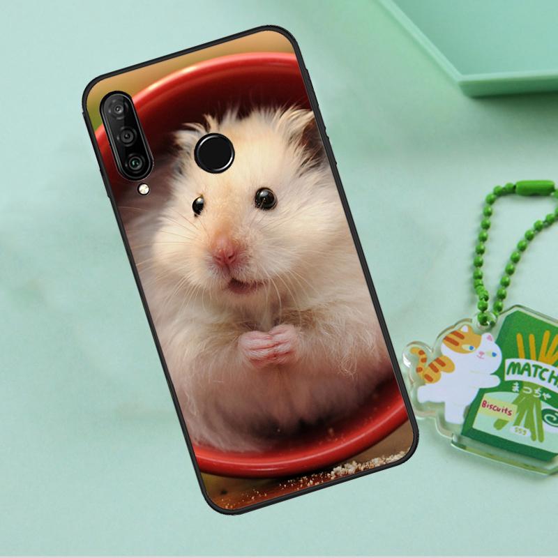 Cute Lovely Pet Hamster For Huawei Nova Y90 Y70 Y60 Y61 Y91 Y72 9 10 SE 12i 12s 11i 5T P60 Pro P20 P30 P40 Lite Case