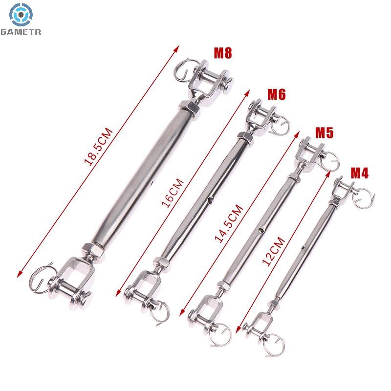 1Pc European Closed Body Swage Turnbuckle Stainless Steel 316 M5 M6 M8 Heavy Duty Stainless Turn buckle
