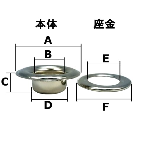 Ichinen Access Family Tool Eyelets #32 Black Nickel, 5-Pair, 56138