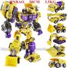 Oversize 6 IN 1 Transformation Devastator Toys Boy Robot Car KO G1 Excavator Trucks Model Action Figure Kid Adult