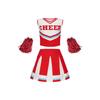 Girls Cheerleading Uniform Kids Stage Performance Outfit School Sports Meet Dance Costume