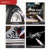 5pcs For Metal White Marker Pen 3mm Alcohol Oily Waterproof Tire Graffiti Pens Permanent For Stainless Steel Fabric Wood Leather