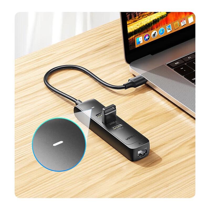 Ugreen CM530 USB 3.0 Hub mit Gigabit Ethernet Adapter