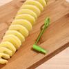 Stainless Steel Vegetable Spiralizer 360 Degrees Rotary Slicer for Cucumber Carrot Potato BPA-Free Ergonomic Handle & Sharp