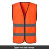 Reflective Yellow Safety Vest: Breathable Fluorescent Gear for Construction, Cycling, and Road Safety