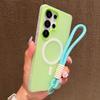 Süßigkeitenfarbe Matt Für Lanyard Weiche Handyhülle Für Für Samsung Galaxy S24 FE S25Edge S22 S23 FE Plus S26 Ultra Magnetische Abdeckung
