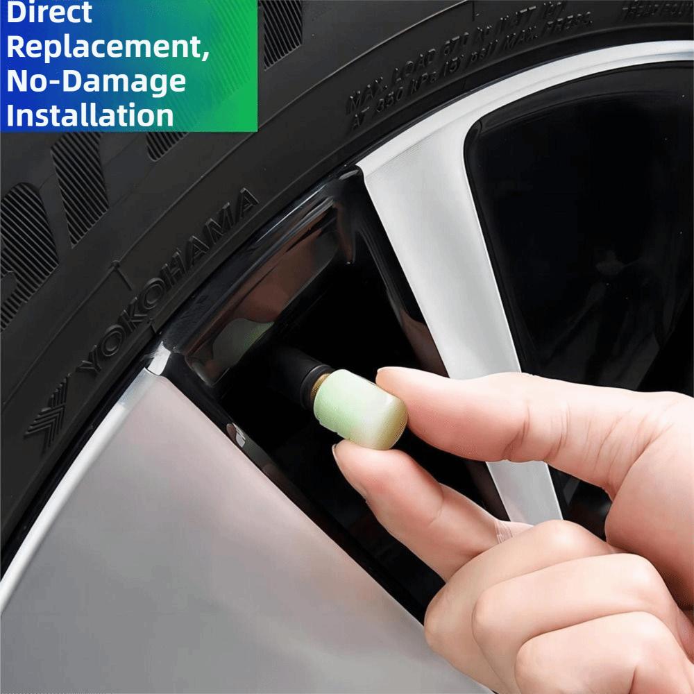 8Pcs Self-luminous Glowing Tire Valve Caps Super Bright Tyre Valve Stem Cover  Motorcycle Wheel