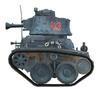 Meng Model World War Toons Serie Deutscher Leichter Panzer 38 (t) Vorgefärbter Plastikmodellbausatz MWWT011