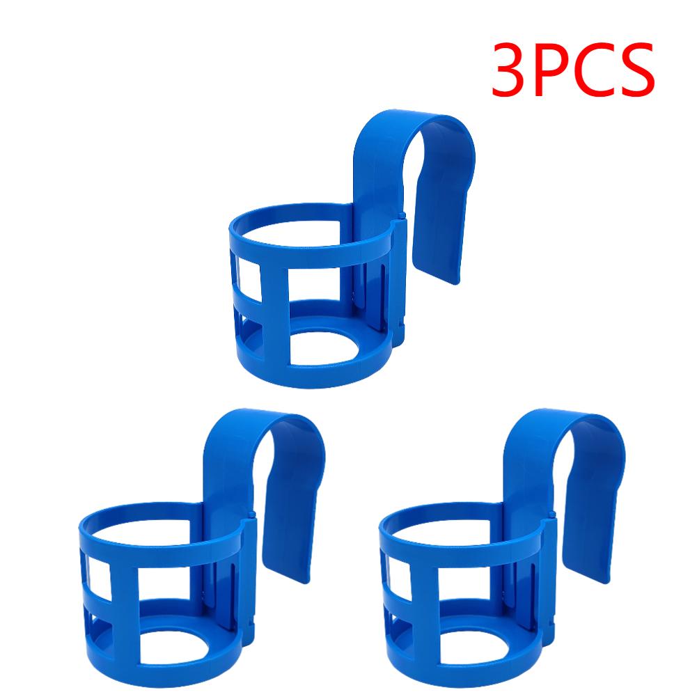 1-6Pcs Water Cup Hanging Holder Reusable Swimming Pool Side Storage Shelf Multifunctional Water Cup Hanging Rack Pool Accessory