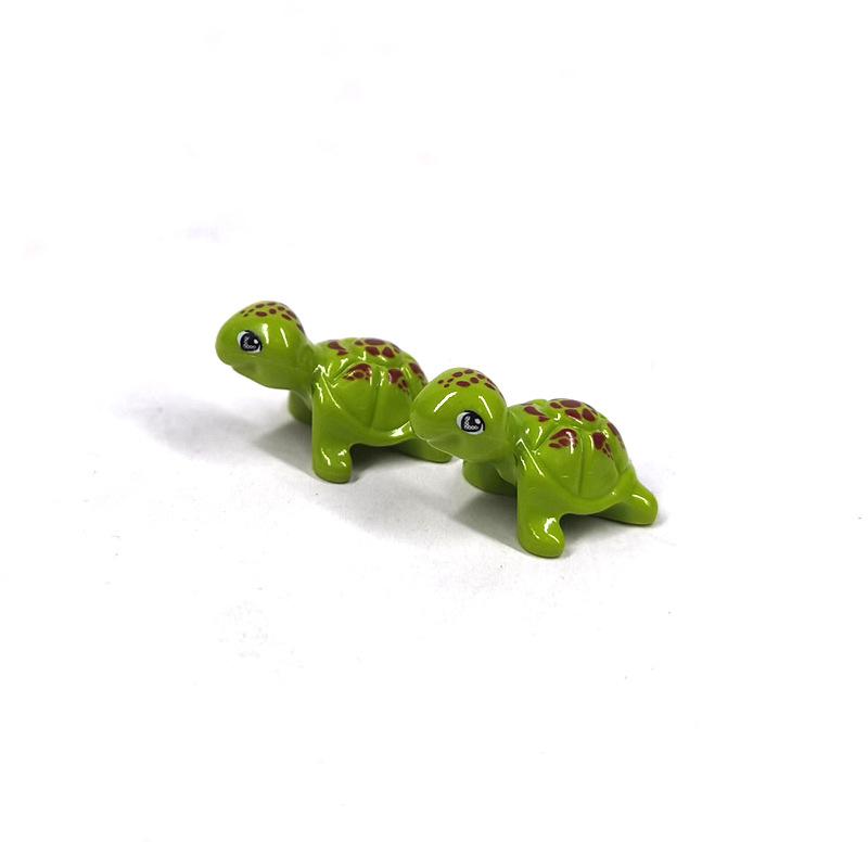 Compatible Mosaic Building Block Toy Goat Seagull Penguin Fish Sheep Animal Print Farm Diy Parts