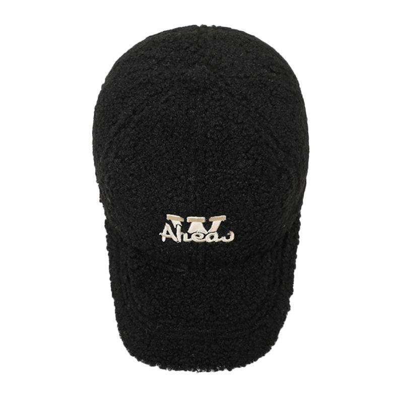 Autumn Winter Thick Lamb Plush Baseball Cap for Men Women Outdoor Warm Cap