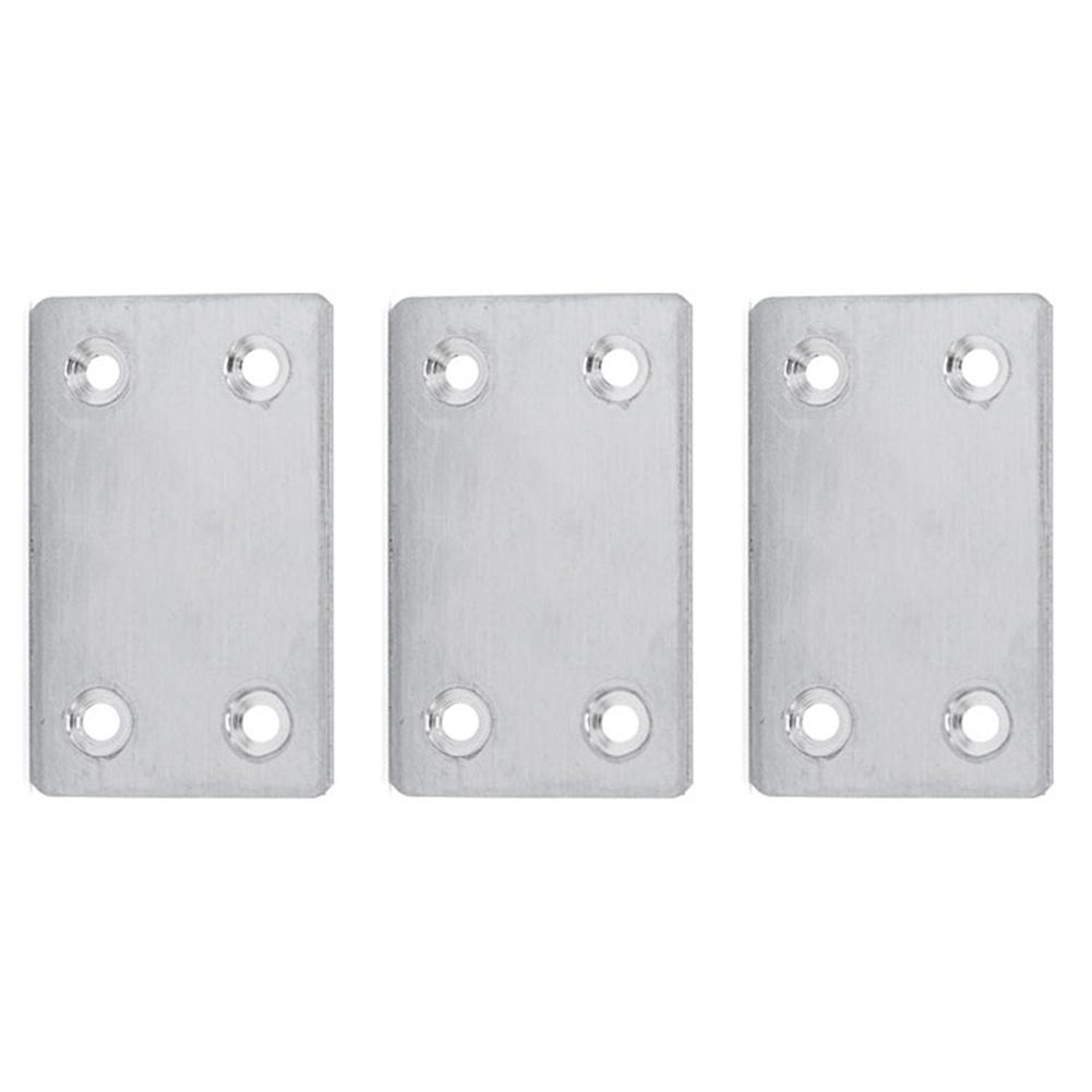 Furniture Connectors Fixing Piece Repair Plate Corner Brackets Furniture Flat Mending 4 Holes Connecting Fasteners