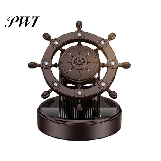 Solar Power Car Aromatherapy 360 Degree Rotation Air Freshener Eco-Friendly Accessories Interior Creative Helm Shape Auto Purifier Fragrance чёрный