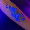 Water Transfer Decals Henna Temporary Tattoo Fake Luminous Body Art Sticker  Music Festival
