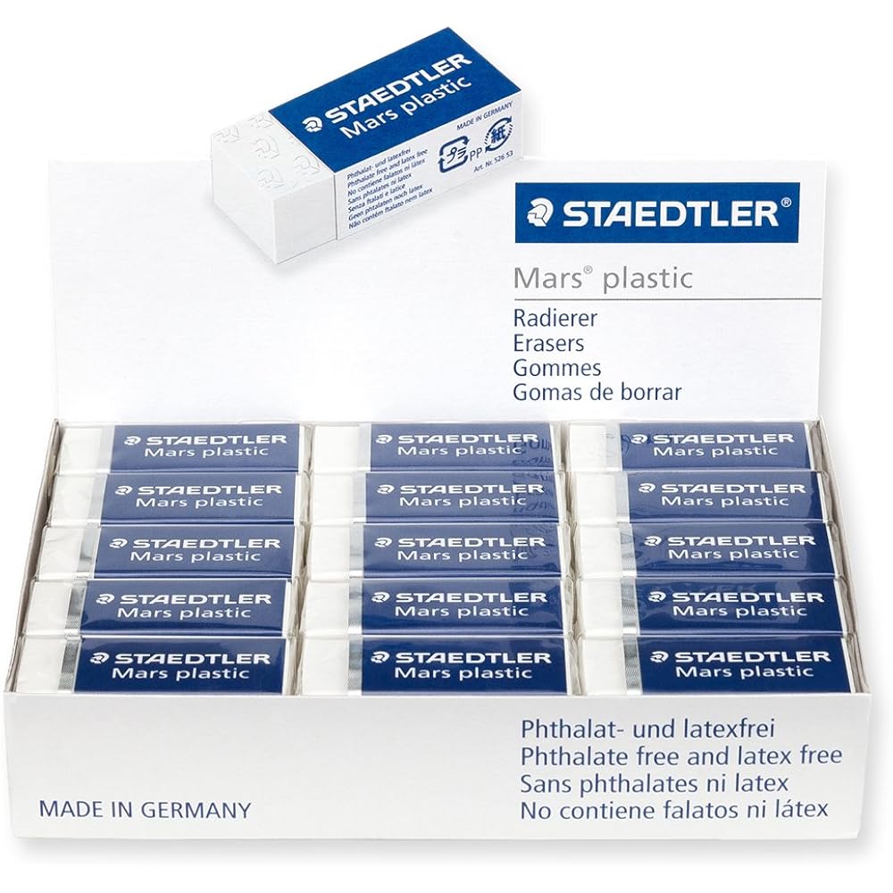 STADDLER ERASER MALS PLASTIC 30pcs 526 53