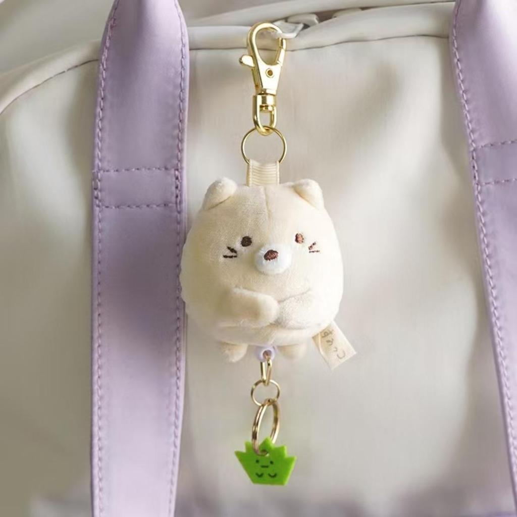 Sumikkogurashi Plush Keychain Cute Penguin Bag Pendant Kawaii Fried Shrimp Soft Stuffed Animal Accessories For Birthday Gift